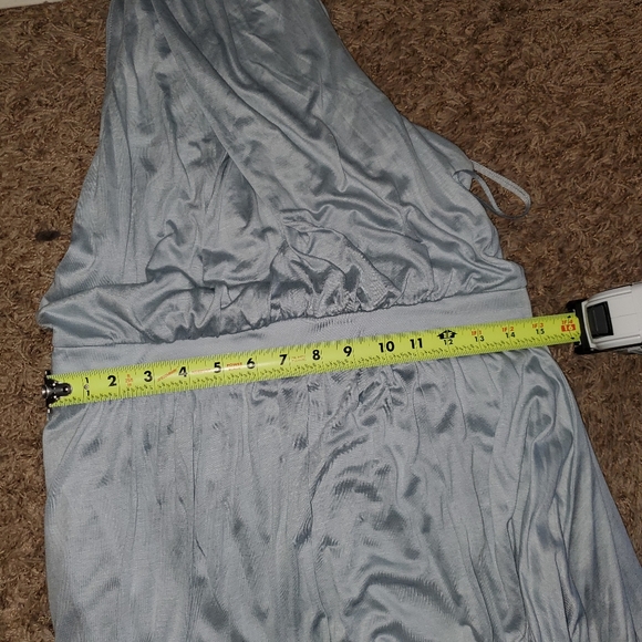 Anthropologie Halter dress handkerchief blue flowy - Picture 7 of 7